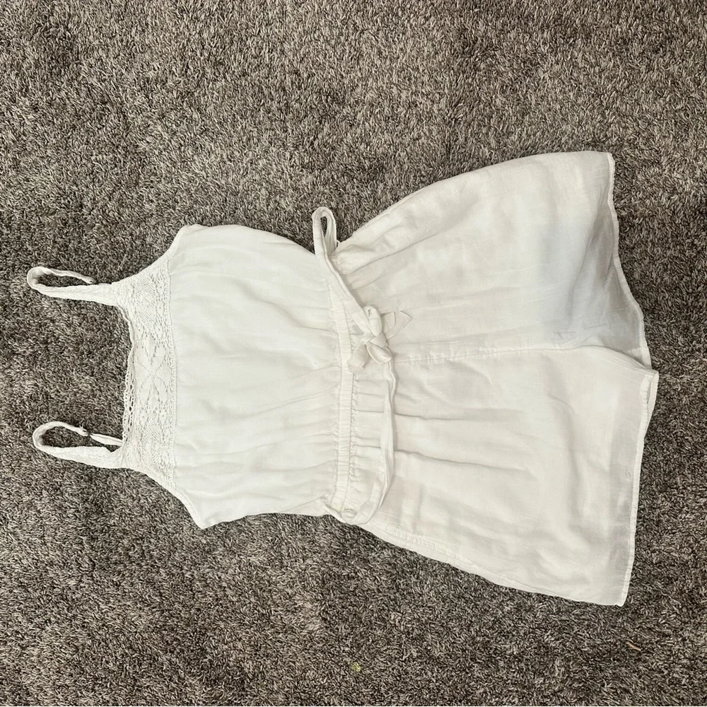Abercrombie kids, white romper size 15-16